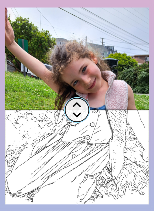 Create your own coloring page out of a photo