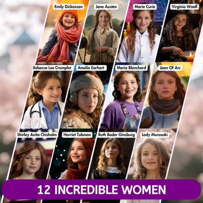 Personalized Wall Calendar 2024: Transform Your Child Into Women Icons