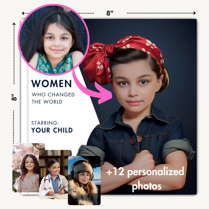 Personalized Book: Transform Your Child Into Women Icons