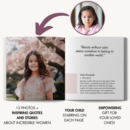 Personalized Book: Transform Your Child Into Women Icons